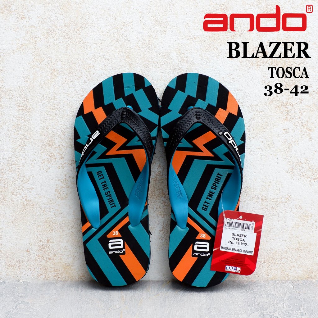 Sandal Ando Pria - size 38-42 - BLAZER / BRAVE / COKKY / DOWNHILL / HIGUITA / MALDIVES / MIDORI / NE