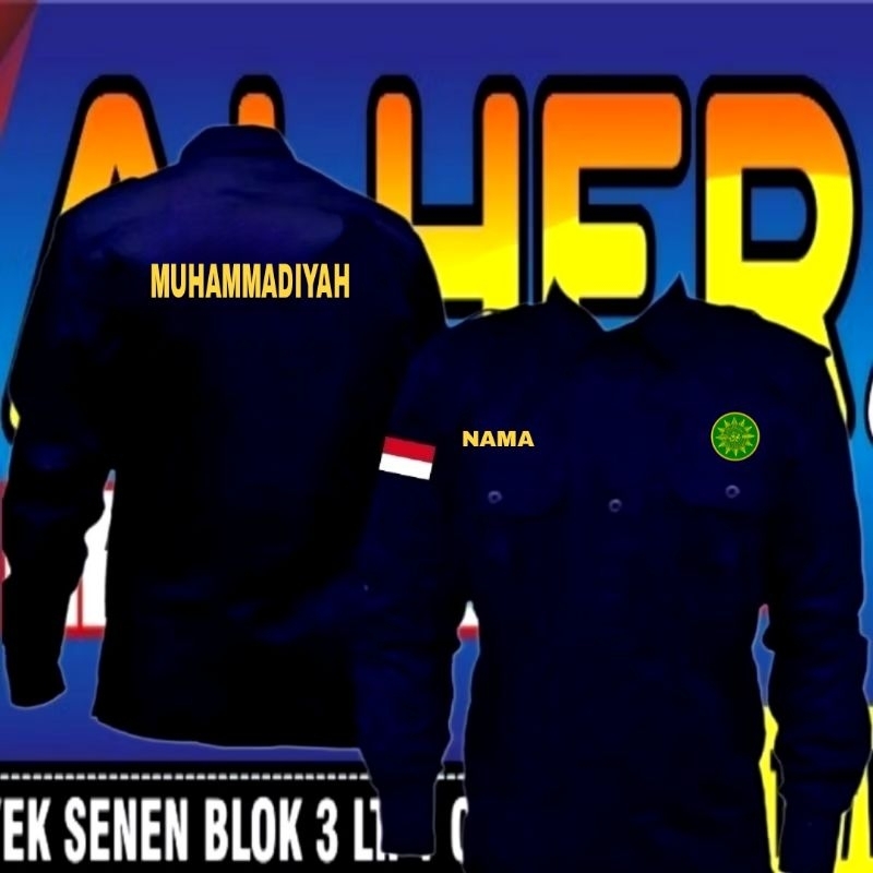 kemeja Muhammadiyah baju Muhammadiyah seragam Muhammadiyah Pdh Muhammadiyah Pdl Muhammadiyah kemeja 