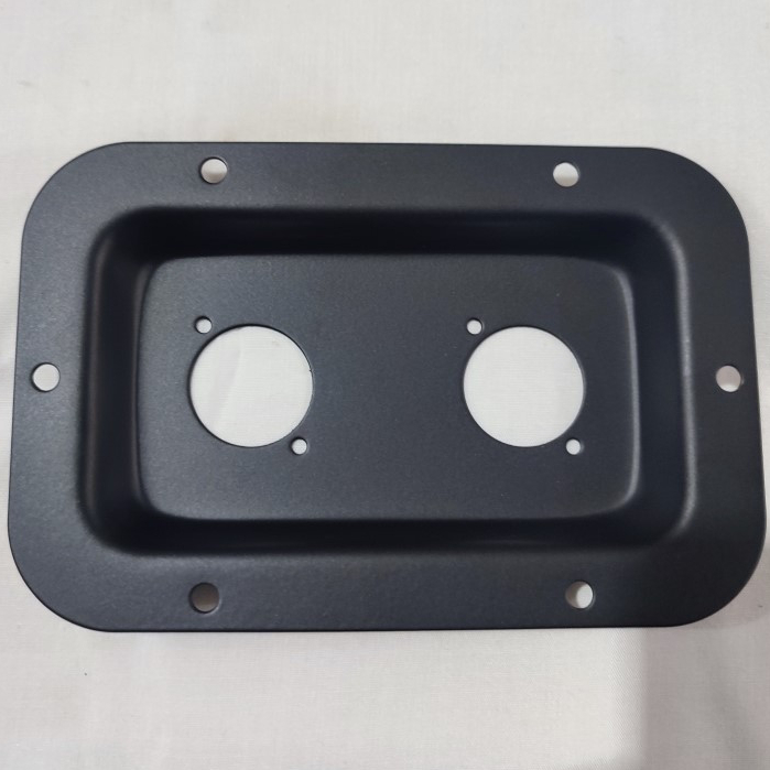 TERMINAL SPICON / PLAT SPEAKON / PANEL BOX SPEAKER  SPIKON BOX SPEAKER BAHAN BESI DATAR 2 Lubang