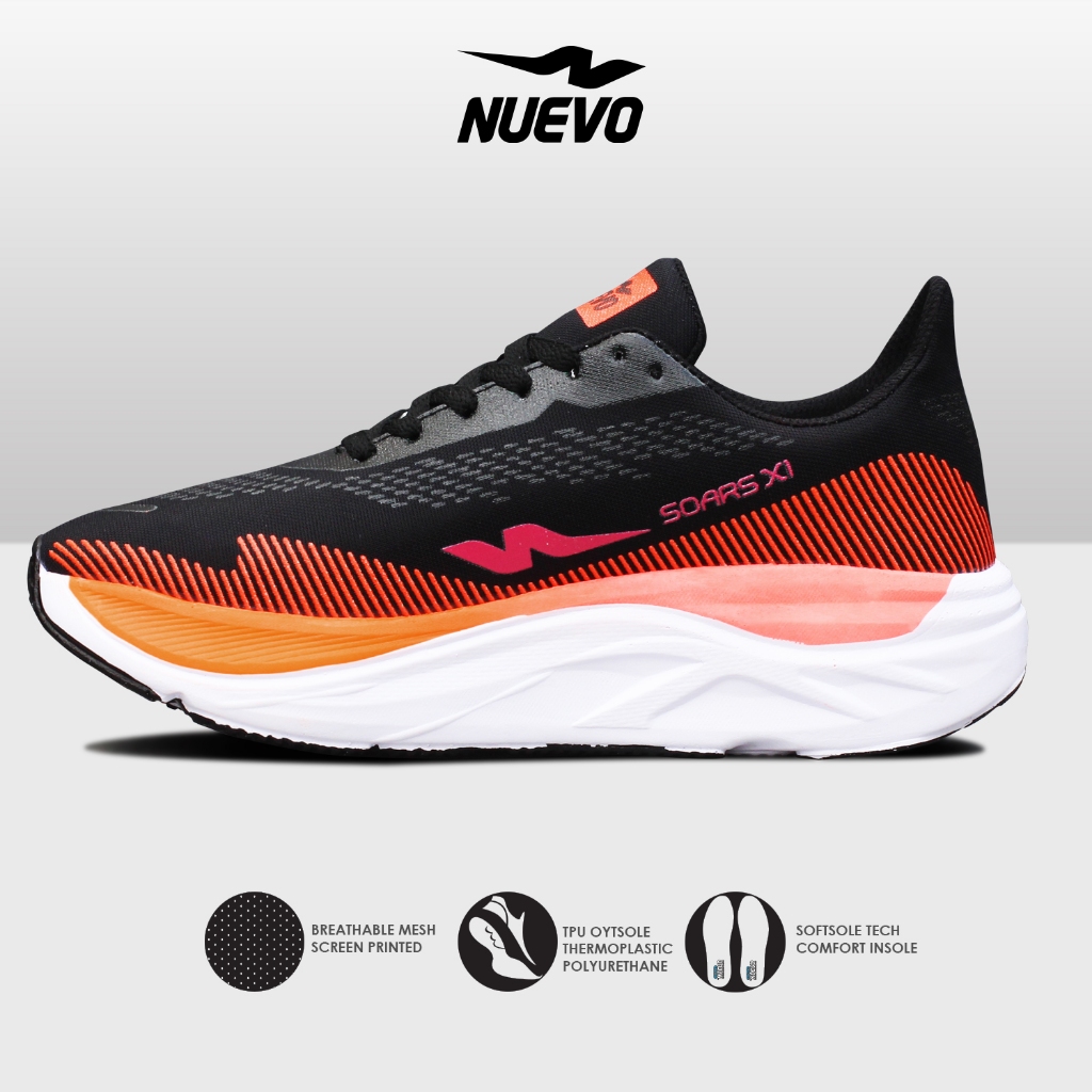 NEW BEST SALE NUEVO - SEPATU SNEAKERS RUNNING PRIA NUEVO SOARS XI SPORT SHOES OLAHRAGA LARI OUTDOOR
