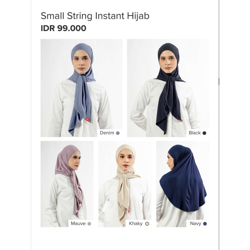 Small string instan hijab dauky segiempat instan dauky