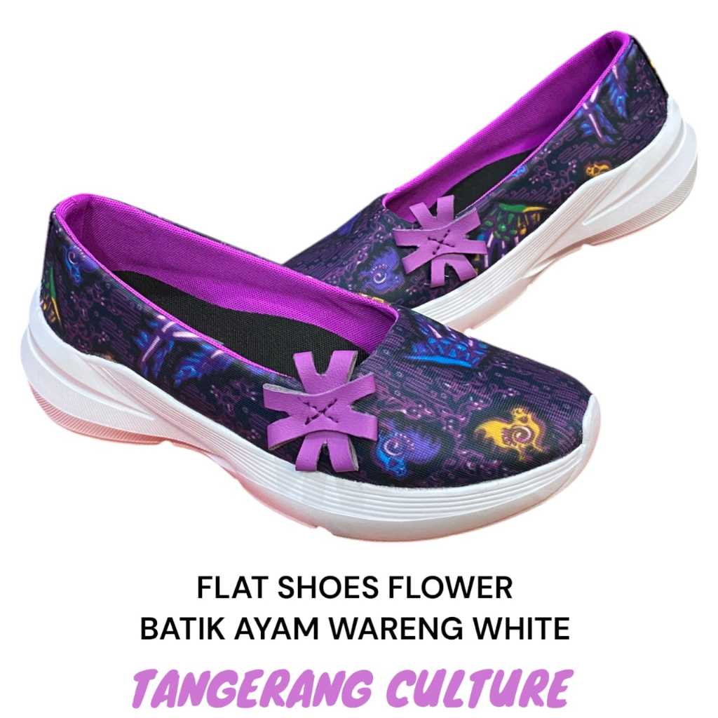 CHOSAMON Berlin - Sepatu Balet Flat Shoes Batik Ayam Wareng