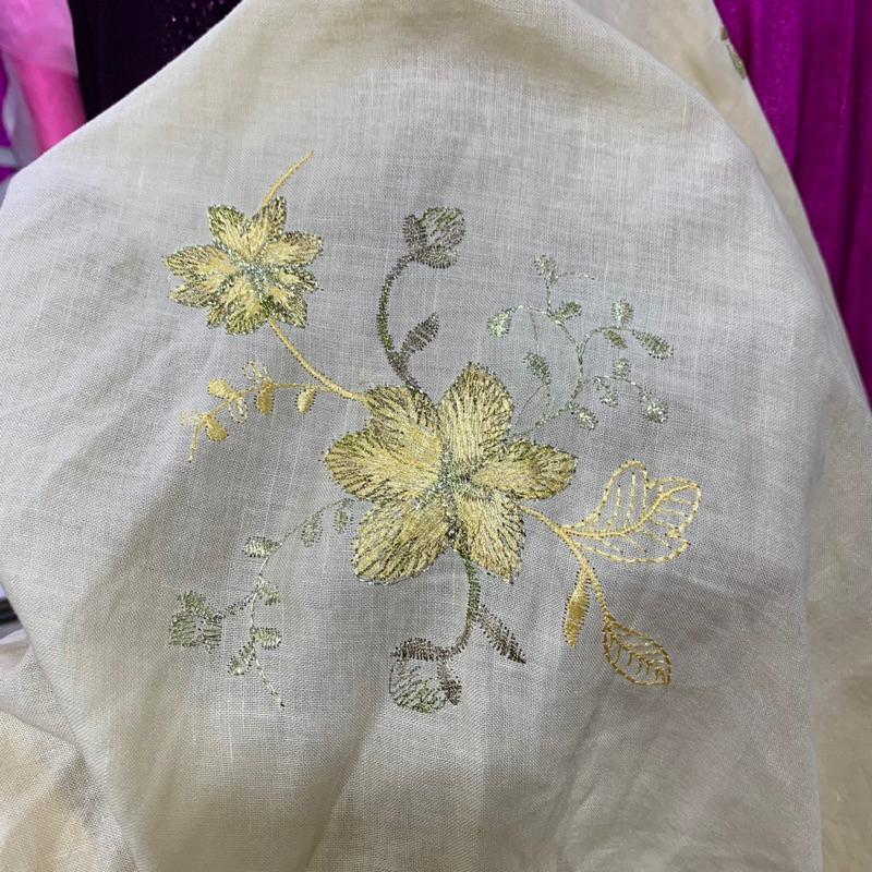 kain katun bordir - kain butik antik - kain bordir premium - kain katun jepang bordir - kain katun p