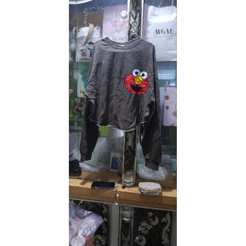 produk sampel sweater dan hodie crop PL bahan tidak menerawang