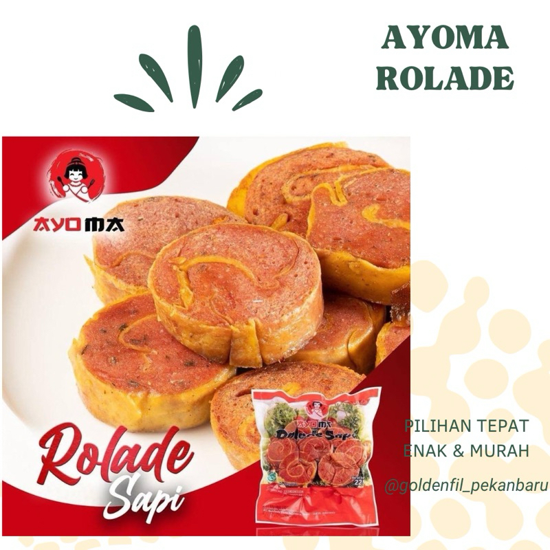 

AYOMA rolade sapi isi 18 pc 450g / rolade ayam