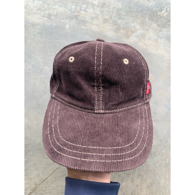 vtg levis hat corduroy brown cap