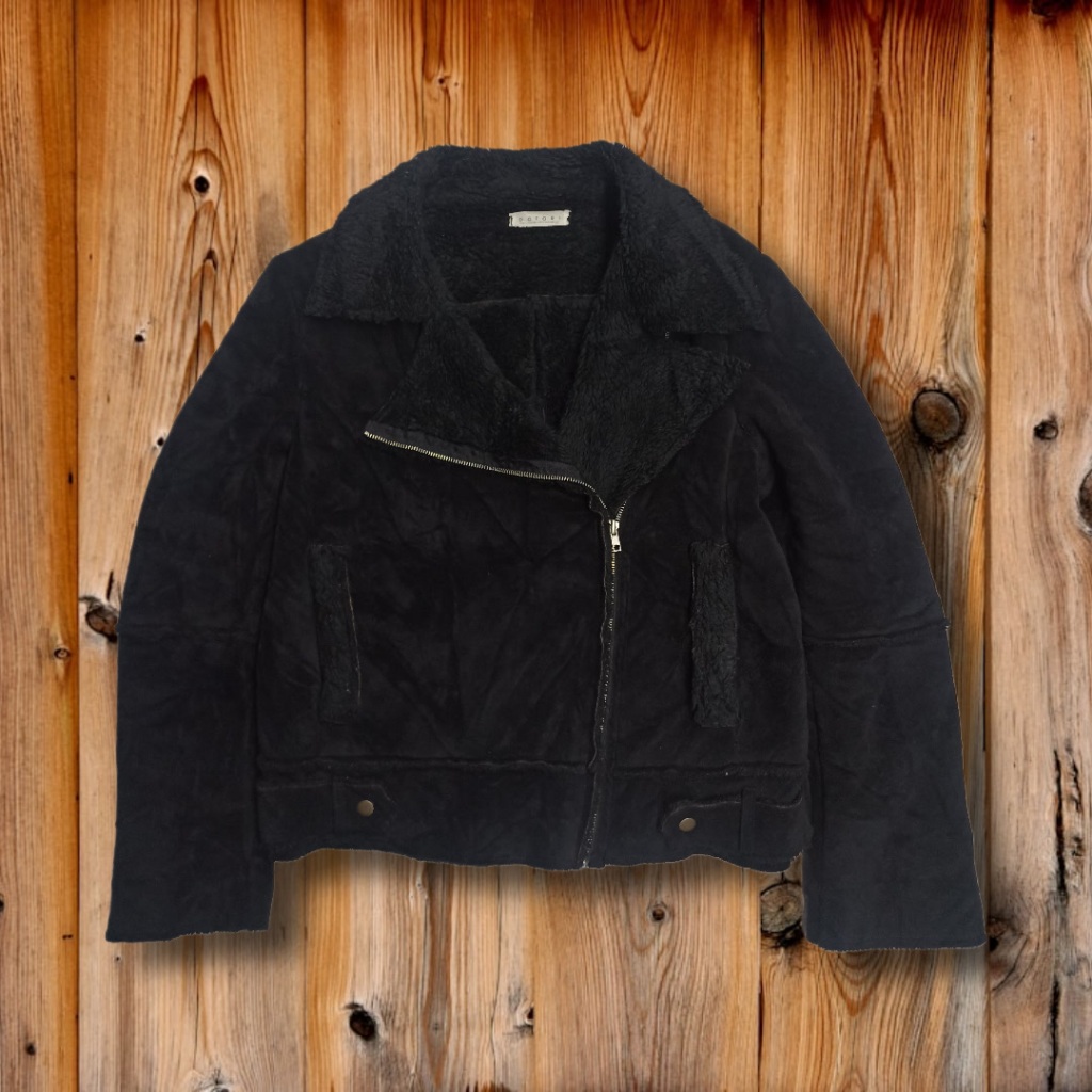 Jacket Suede Wanita Model Ramones Tebal // Jacket Ramones Suede Wanita Second // Jacket Sherpa Wanit