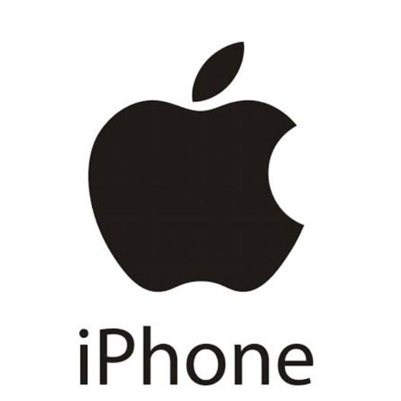 STIKER CUTTING LOGO IPHONE