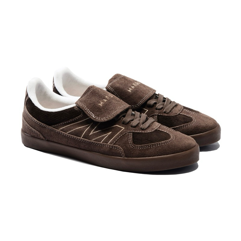 MARQUE.CO ‘PANSER Series’ Dark Brown Coklat Tua- Sepatu Sneakers Pria & Wanita Unisex dengan Bahan S
