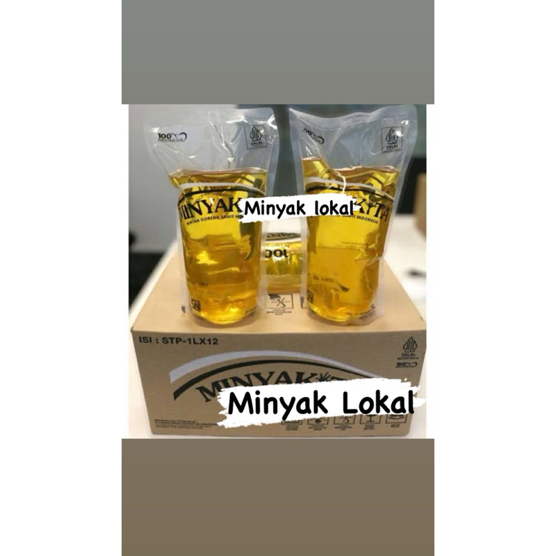 

Minyak Goreng Lokal 1 Dus 1 liter x 12 pouch