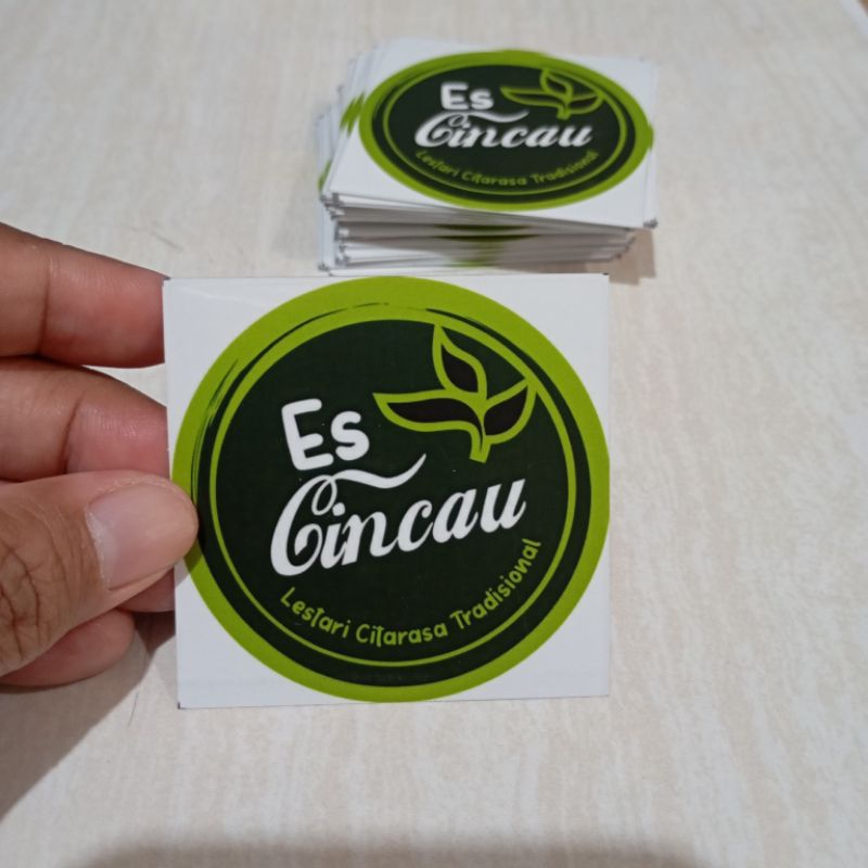 

sticker transparant label gelas minuman kekinian, desain custom dan free