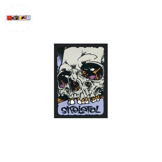 

sticker Pushead skeletal skull graphic stiker zorlac