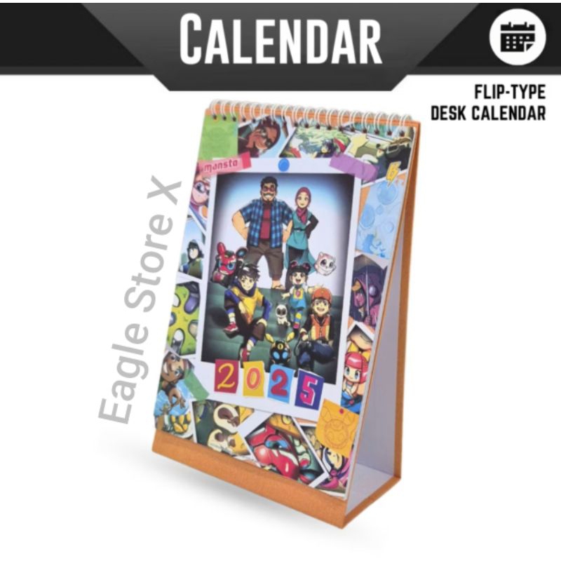 

MONSTA Calendar 2025 BoBoiBoy Mechamato Papa Pipi
