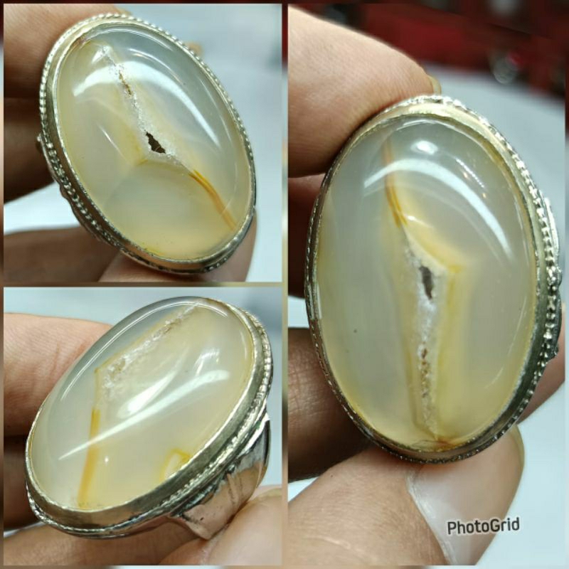 Cincin batu Combong Manten /Lubang 2 Natural alam