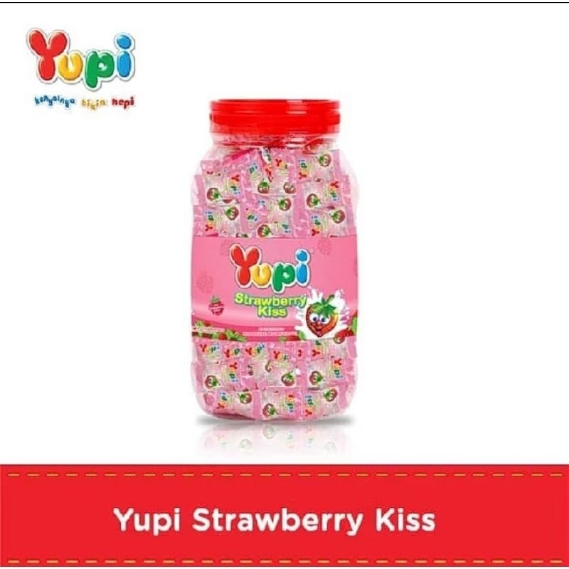 

Permen Yupi Strawberry Toples 300gr Exp 2026