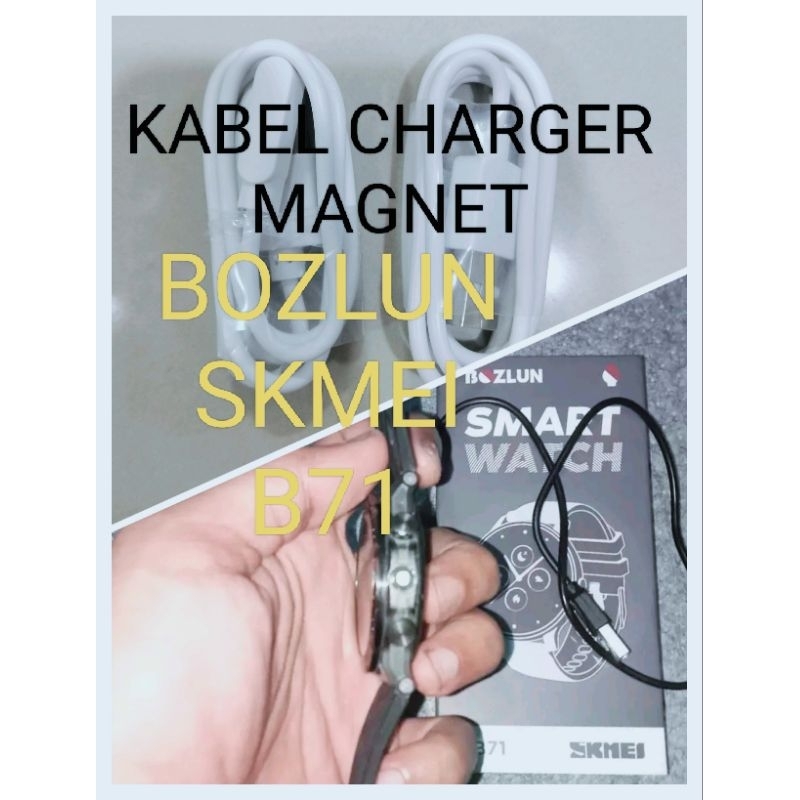 Bozlun B71Smart Watch Kabel Charger Smartwatch Bozlun B55S B71 Magnetic 2 Pin