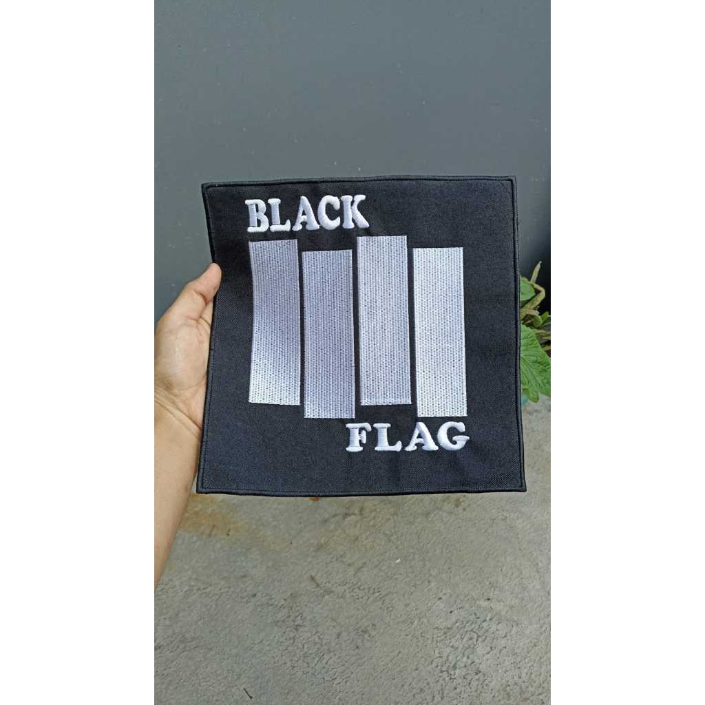 Back Patch Bordir Besar Jaket BLACK FLAG
