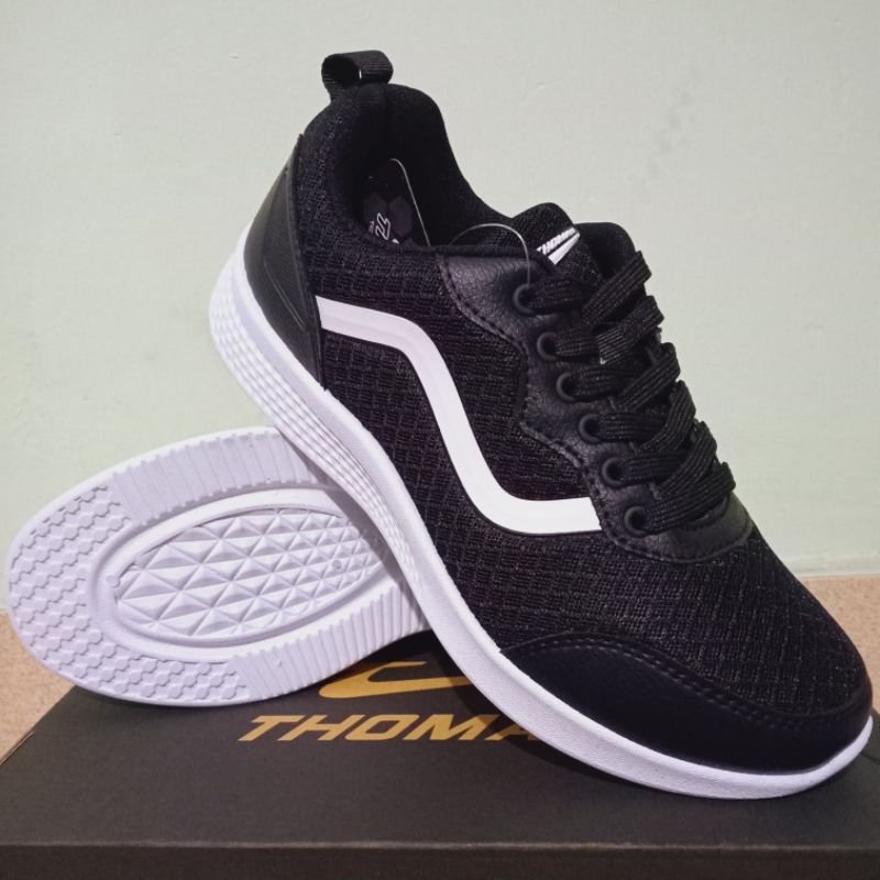 SEPATU THOMAS ORIGINAL / SEPATU SEKOLAH THOMAS DEWASA HITAM PUTIH CACING
