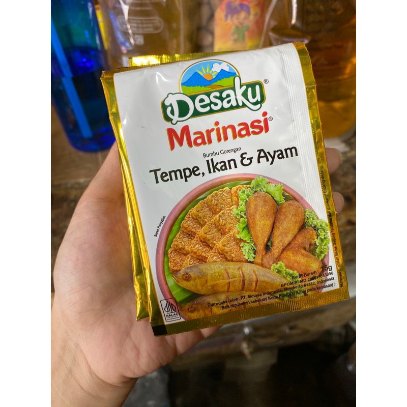 

Desaku Marinasi Tempe, Ikan & Ayam | 1 Renceng isi 12