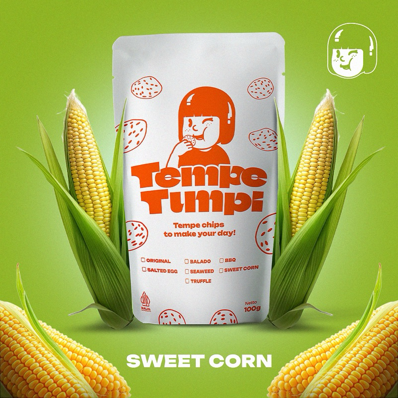 

Tempe Tumpi - Keripik Tempe Jagung Manis 100gr (NEW PACKAGING WITH ZIPLOCK)