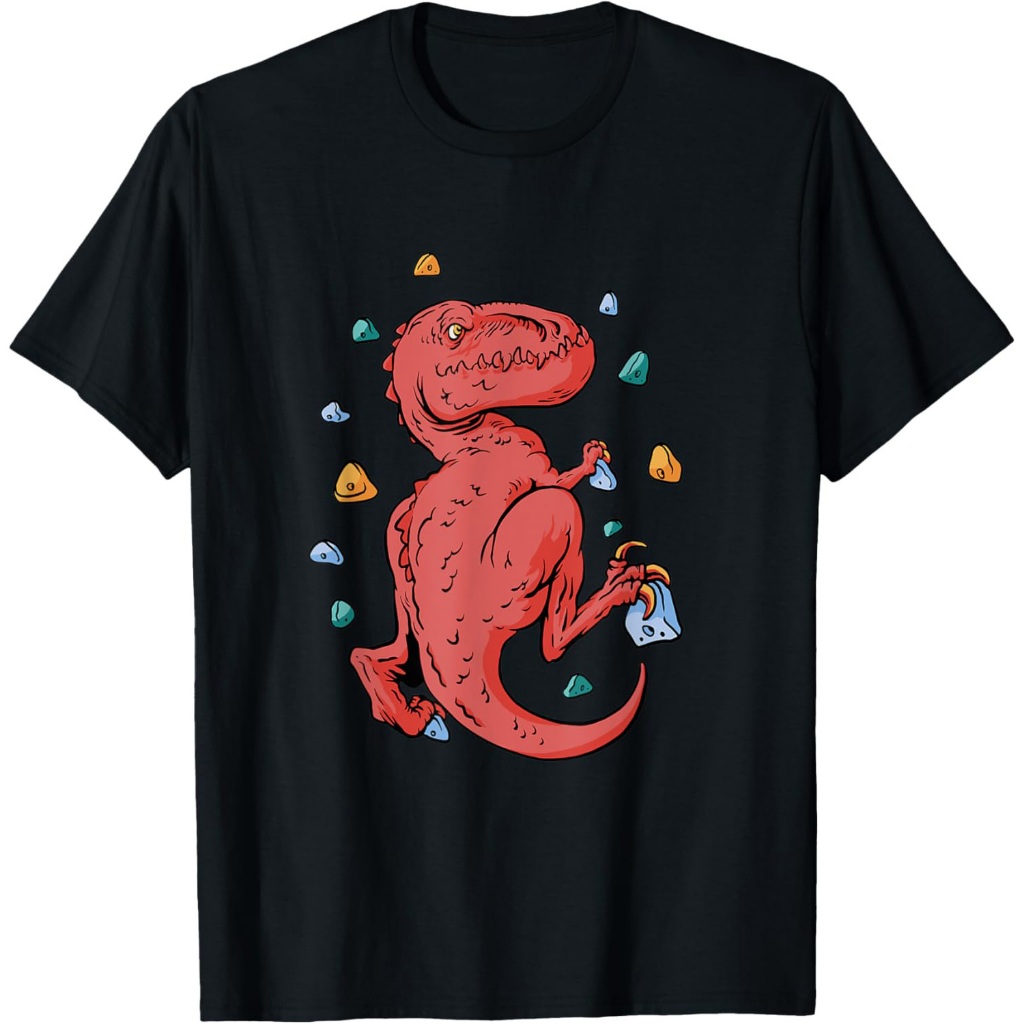 Kaos Panjat Tebing Lucu T-Rex