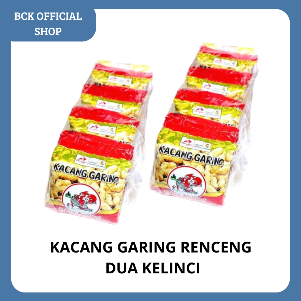 

KACANG GARING DUA KELINCI / KACANG KUPAS RENCENG 10X13gr