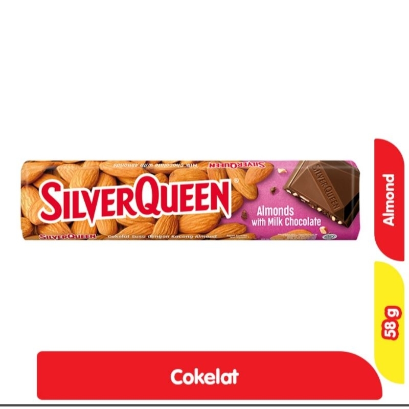 

SILVERQUEEN COKLAT RASA RANDOM 58g 1box (isi 10pc)