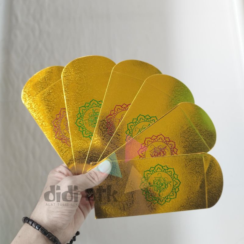 

Angpau Lebaran Premium Gambar Kaligrafi Amplop Idul Fitri uk Panjang 1 Pak Isi 25 Lembar