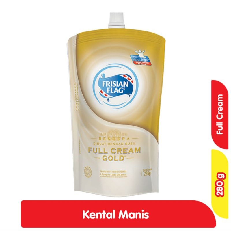 

Frisian Flag Susu Kental Manis Gold Pouch 280g