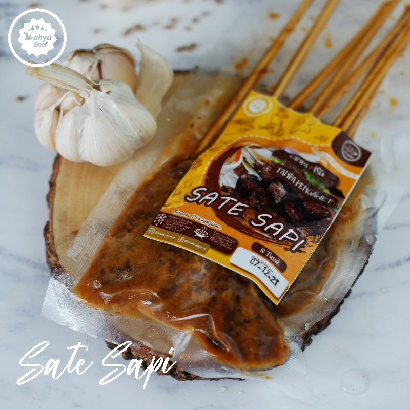 

SATE SAPI ATAU AYAM ORGANIK NON MSG WAHYU BEEF