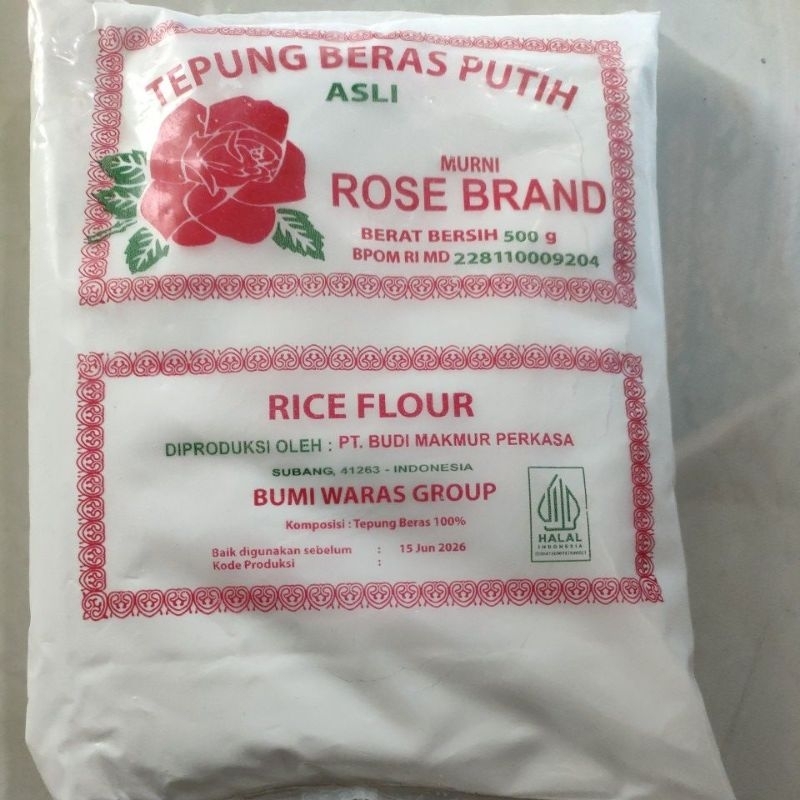 

Tepung beras putih ROSE BRAND 500g