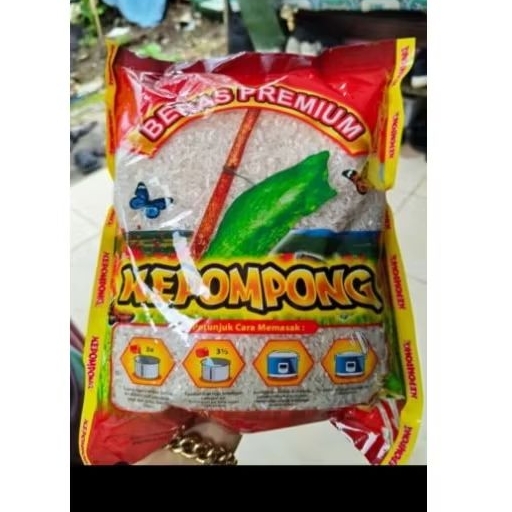 

beras kepompong kemasan 1 kg