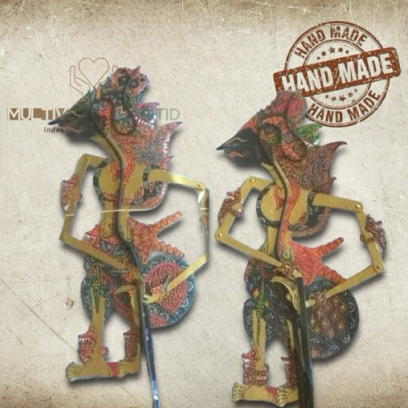MULTIVERSECRAFTID Wayang Alusan KULIT PRABU KRESNA (kualitas I) Bahan Premium Kulit Asli Ukuran Pent
