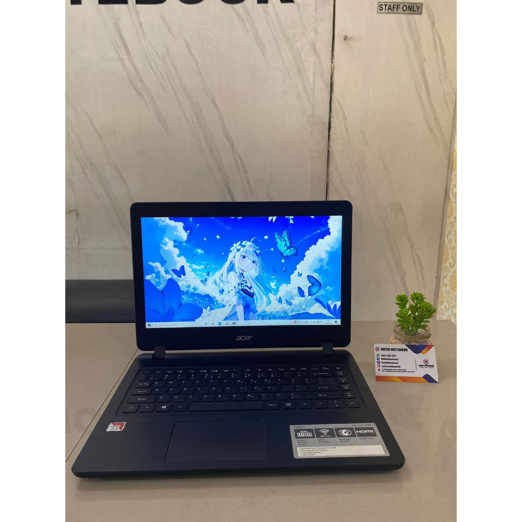 ACER ASPIRE A314-41-42PE AMD A4-912OE RADEON R3 GRAPHICS RAM 4 GB HDD 1 TB