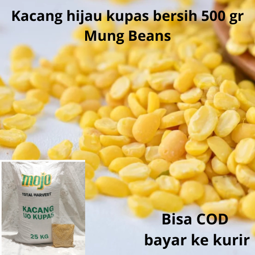 

Kacang hijau kupas bersih 500 gr Mung Beans