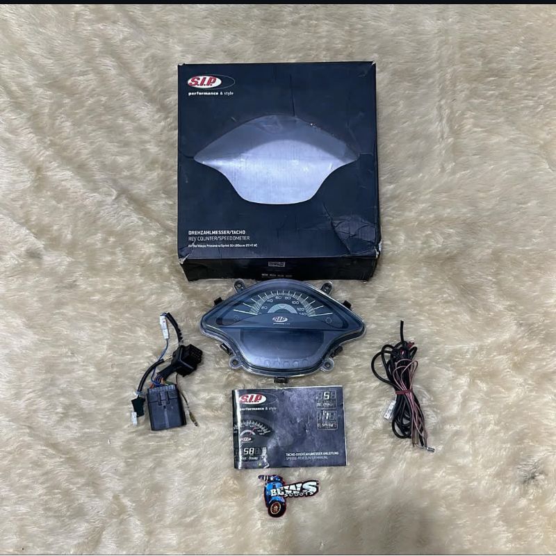 Spedometer Sip Black Vespa Sprint Primavera