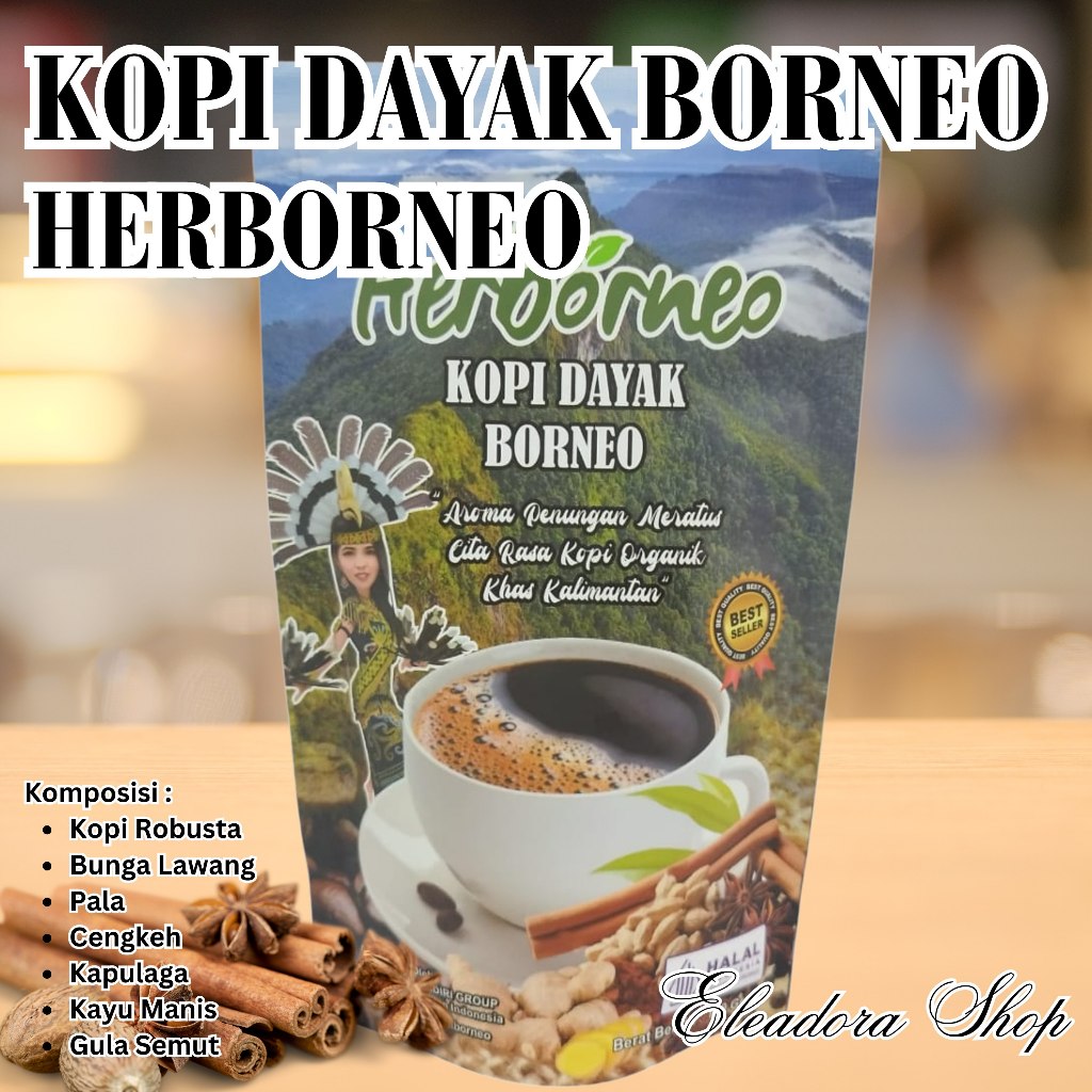 

Kopi Dayak Borneo Herboneo - Kopi Asli Tabalong Kalimantan Selatan