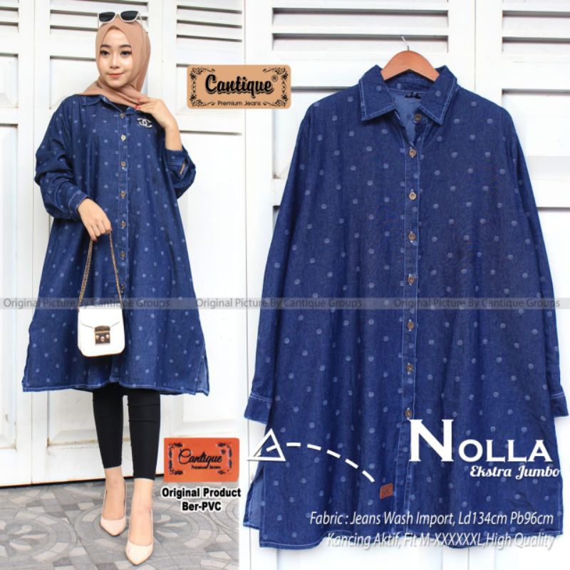 TUNIK JEANS JUMBO LD 130, 140, 146 cm // Linea // KUBIK // Square // Polka //  strippy tunik jumbo