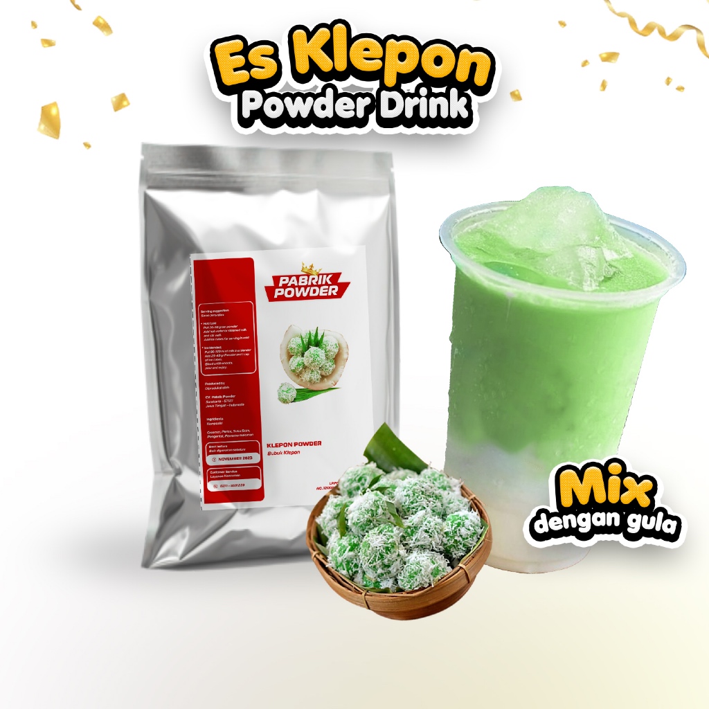 

Powder Es Klepon, Minuman Klepon Tradisional Unik dan Khas