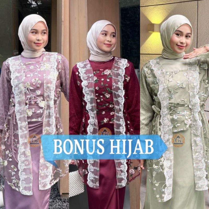 ONE SET GAMIS AMORA GAMIS LEBARAN GAMIS TUNANGAN