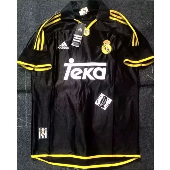 BAJU JERSEY Real MadriD RETRO 1997 97 1998 1999 98 99 2000 00 1996 96 2001 01 AWAY