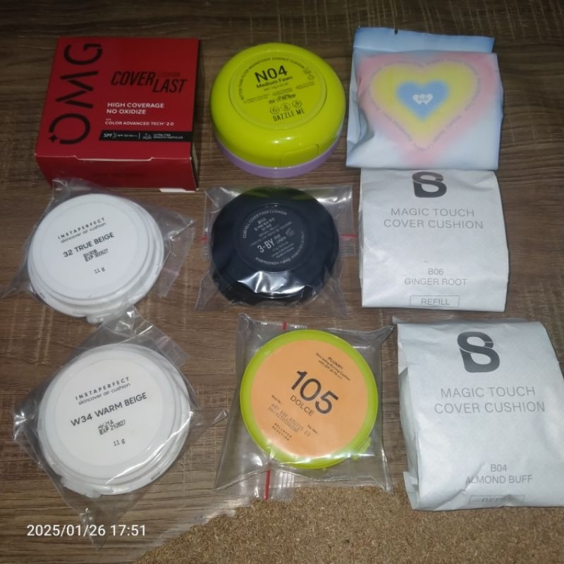 Refill Cushion • Buttonscarves, Instaperfect, Clio, BareNBliss, Rollover Reaction, OMG, Dazzle Me