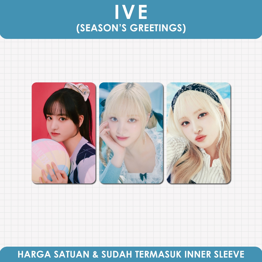 UNOFFICIAL PHOTOCARD IVE SEASON'S GREETINGS