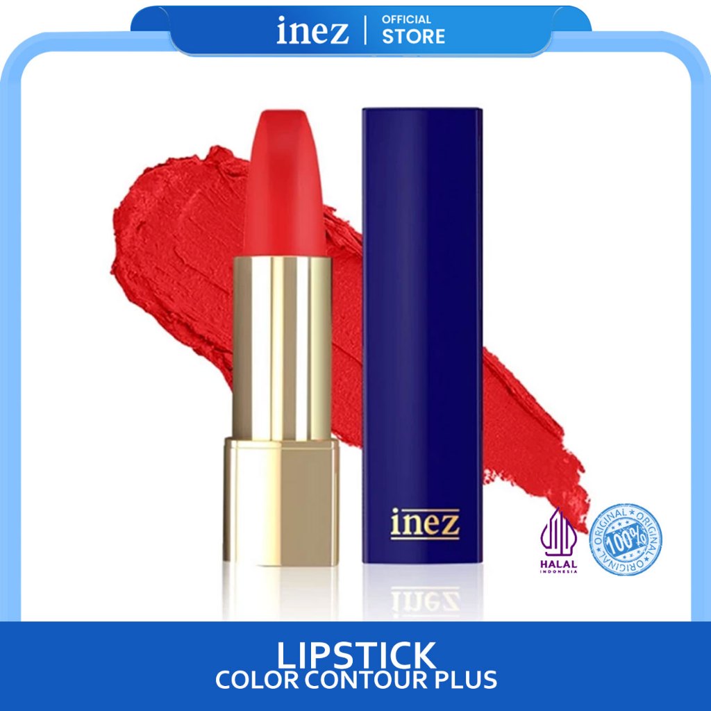 INEZ Lipstick Color Contour Plus Lipstik Inez Cosmetic