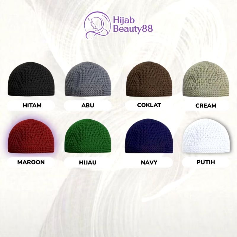 peci kopiah rajut kekinian