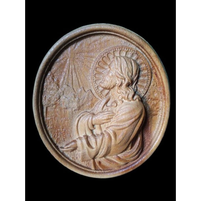 YESUS Hiasan Dinding Kayu