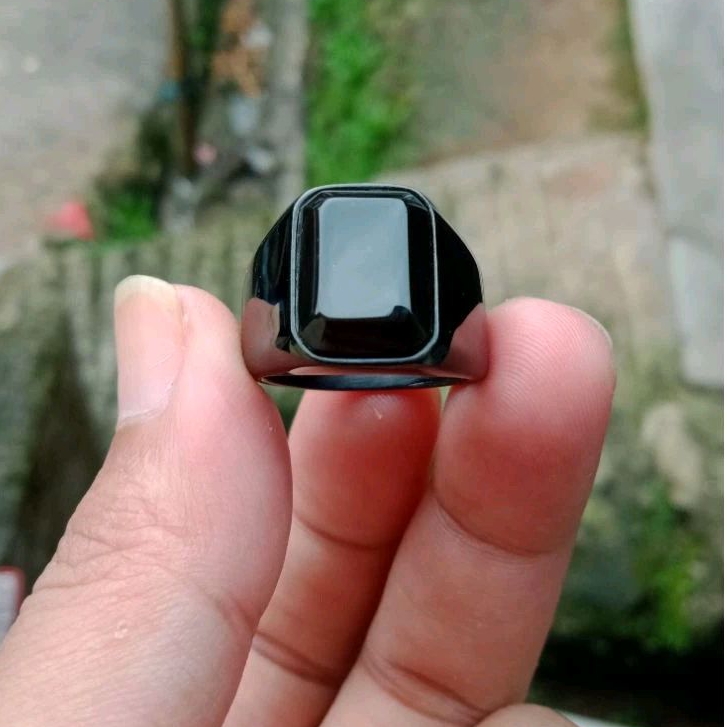 cincin batu akik yaman wulung cibet kotak cutting natural