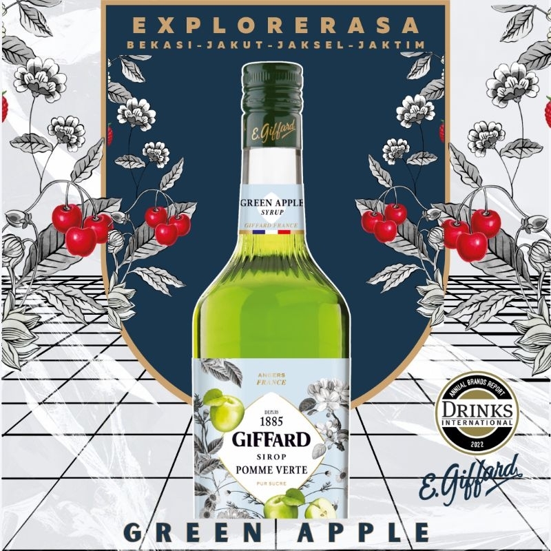 

Giffard syrup rasa Green apple 1liter