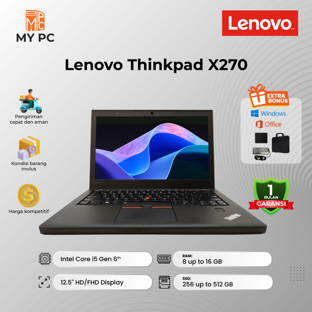 Lenovo Thinkpad X270 Core i5 GEN6 - 12"