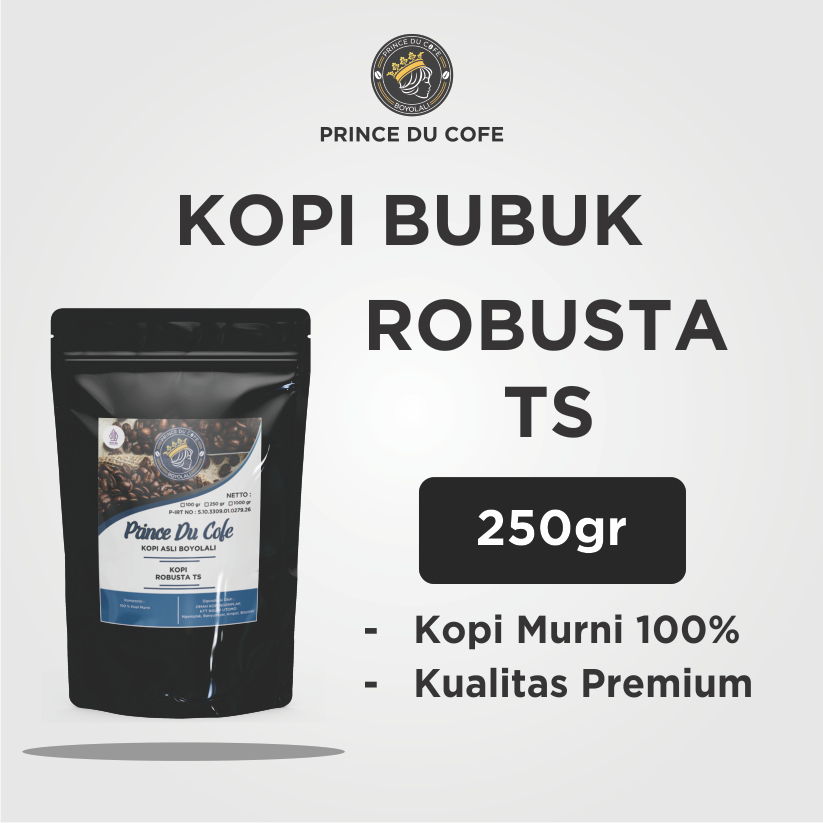 

Bubuk Kopi Hitam PDC Robusta TS 250gr